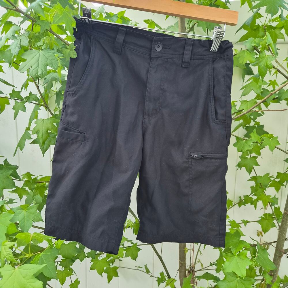 Urban Pipeline Boys Black "SuperStrong" Cargo Shorts -‎ Sz 14 Regular